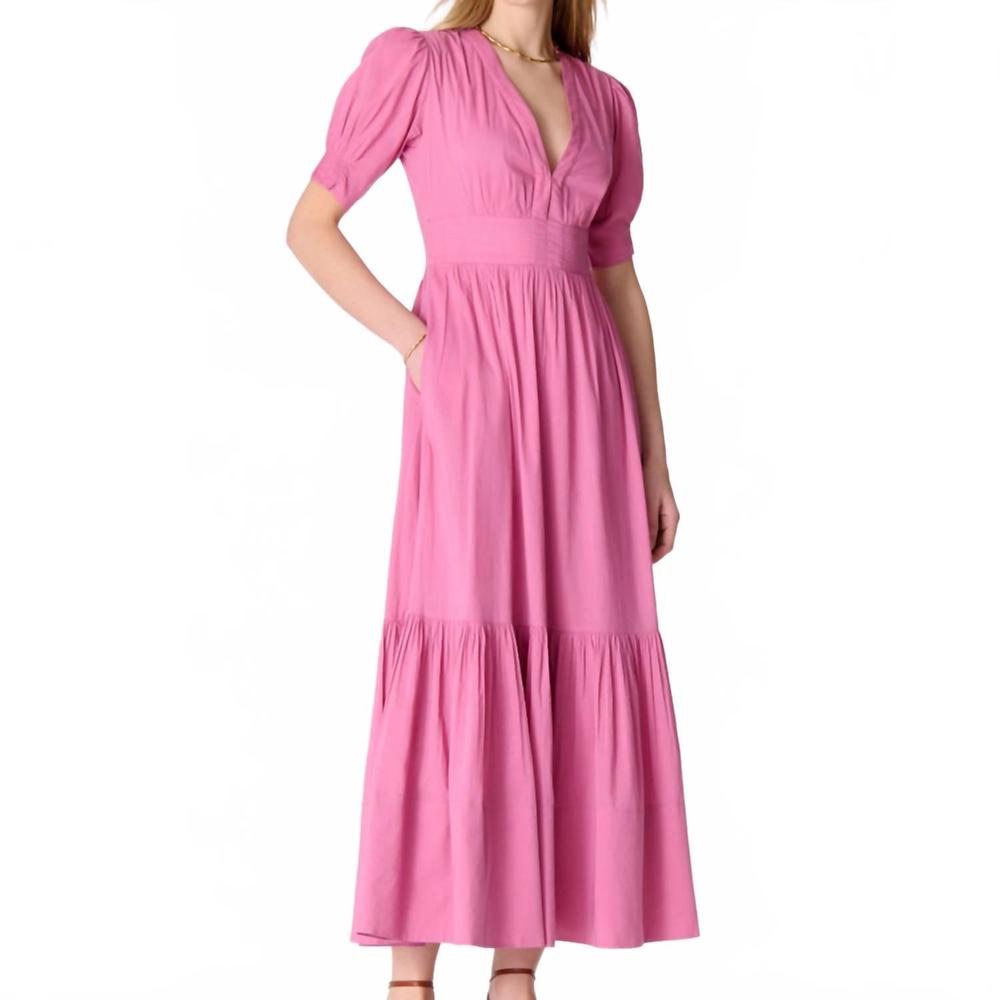 NEW VANESSABRUNO edorine midi dress in malaga